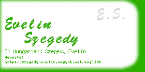 evelin szegedy business card